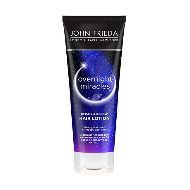 Atkuriamoji naktinė kaukė John Frieda Overnight Miracles, 100 ml kaina ir informacija | Priemonės plaukų stiprinimui | pigu.lt