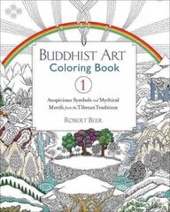 Buddhist Art Coloring Book 1: Auspicious Symbols and Mythical Motifs from the Tibetan Tradition цена и информация | Книжки - раскраски | pigu.lt