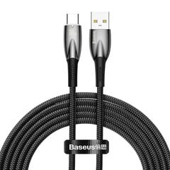 USB-кабель для USB-C серии Baseus Glimmer, 100 Вт, 2 м (черный) цена и информация | Кабели для телефонов | pigu.lt