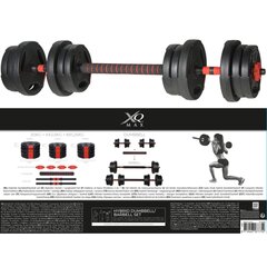 Svorių ir grifo rinkinys XQ Max 3-1, 20 kg цена и информация | Гантели, гири, штанги | pigu.lt