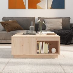 Kavos staliukas, 80x81x36,5cm, pušies medienos masyvas kaina ir informacija | Kavos staliukai | pigu.lt