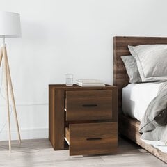 Naktinė spintelė, Apdirbta mediena, 50x39x47cm, ruda ąžuolo spalva kaina ir informacija | Spintelės prie lovos | pigu.lt