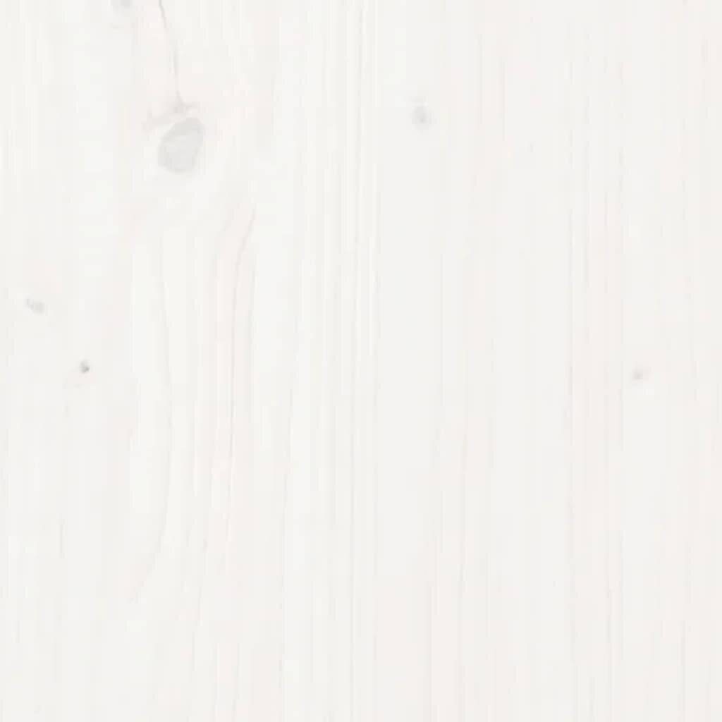 Komoda, Pušies medienos masyvas, 83x41,5x100cm, balta цена и информация | Komodos | pigu.lt