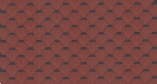 Bituminių čerpių rinkinys Hexagonal Rock H205RED, raudonos spalvos цена и информация | Кровельные покрытия | pigu.lt