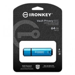 Kingston IronKey 64GB цена и информация | USB накопители | pigu.lt