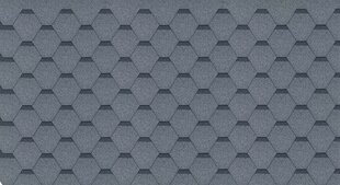 Bituminių čerpių rinkinys Hexagonal Rock H330GREY, pilkos spalvos цена и информация | Кровельные покрытия | pigu.lt