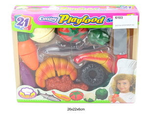 Žaidimo rinkinys vaisiai, daržovės, plastikas (6103) 1530 kaina ir informacija | Žaislai mergaitėms | pigu.lt