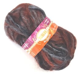 Пряжа для вязания Ram Mohair 100 г, цвет - красный, синий, черный цена и информация | Принадлежности для вязания | pigu.lt