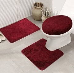 3 dalių vonios kilimėlių rinkinys kaina ir informacija | Vonios kambario aksesuarai | pigu.lt