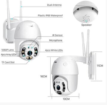 Wi-Fi камера наблюдения цена и информация | Камеры видеонаблюдения | pigu.lt
