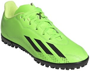 Футбольные бутсы Adidas X Speedportal. 4 Tf J Green GW8509 GW8509/3.5 цена и информация | Детская спортивная обувь | pigu.lt