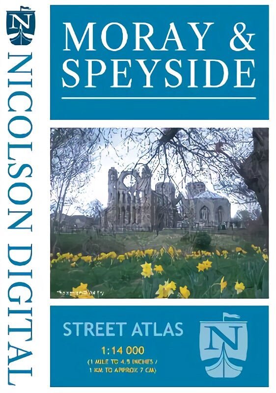 Nicolson Street Atlas Moray and Speyside New edition kaina ir informacija | Kelionių vadovai, aprašymai | pigu.lt