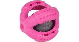 Резиновый игрушечный теннисный мяч для собак Flamingo, розовый, ø 11 см цена и информация | Игрушки для кошек | pigu.lt