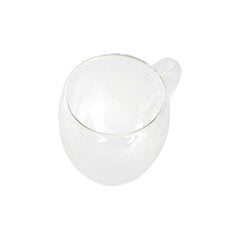 Набор из кофейных чашек DKD Home Decor Стеклянный Прозрачный 350 ml Боросиликатное стекло цена и информация | Термосы, термокружки | pigu.lt