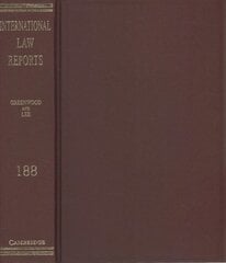 International Law Reports: Volume 188 цена и информация | Книги по экономике | pigu.lt