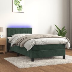 Lova vidaXL, 80x200 cm, žalia цена и информация | Кровати | pigu.lt