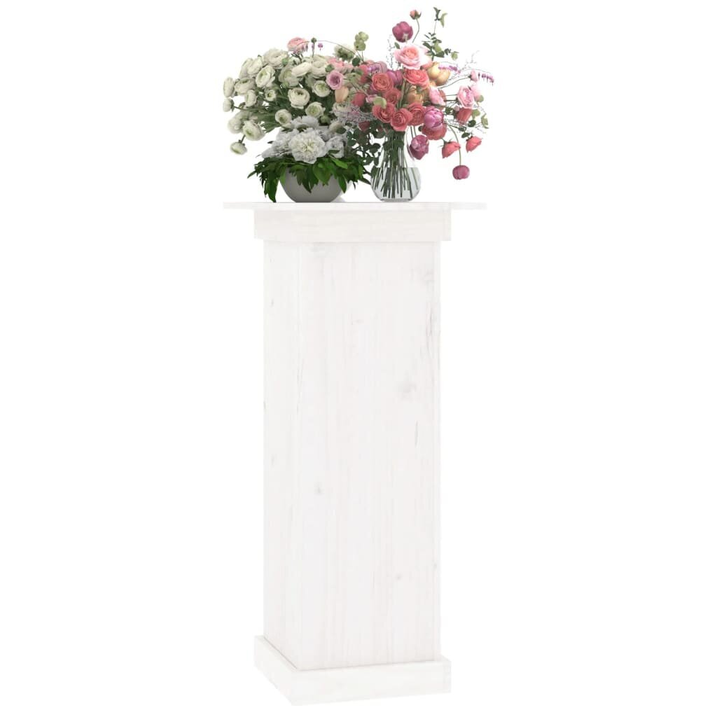 Vazonų stovas , 40x40x90cm, balta kaina ir informacija | Gėlių stovai, vazonų laikikliai | pigu.lt
