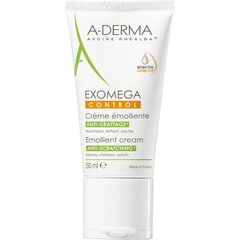 Kūno kremas A-Derma Exomega Control Anti-Scratch Emollient Cream, 50ml kaina ir informacija | Kūno kremai, losjonai | pigu.lt