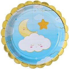 Одноразовые бумажные тарелки 17 см, 6 шт (1502-5252) 1025 цена и информация | Праздничная одноразовая посуда | pigu.lt