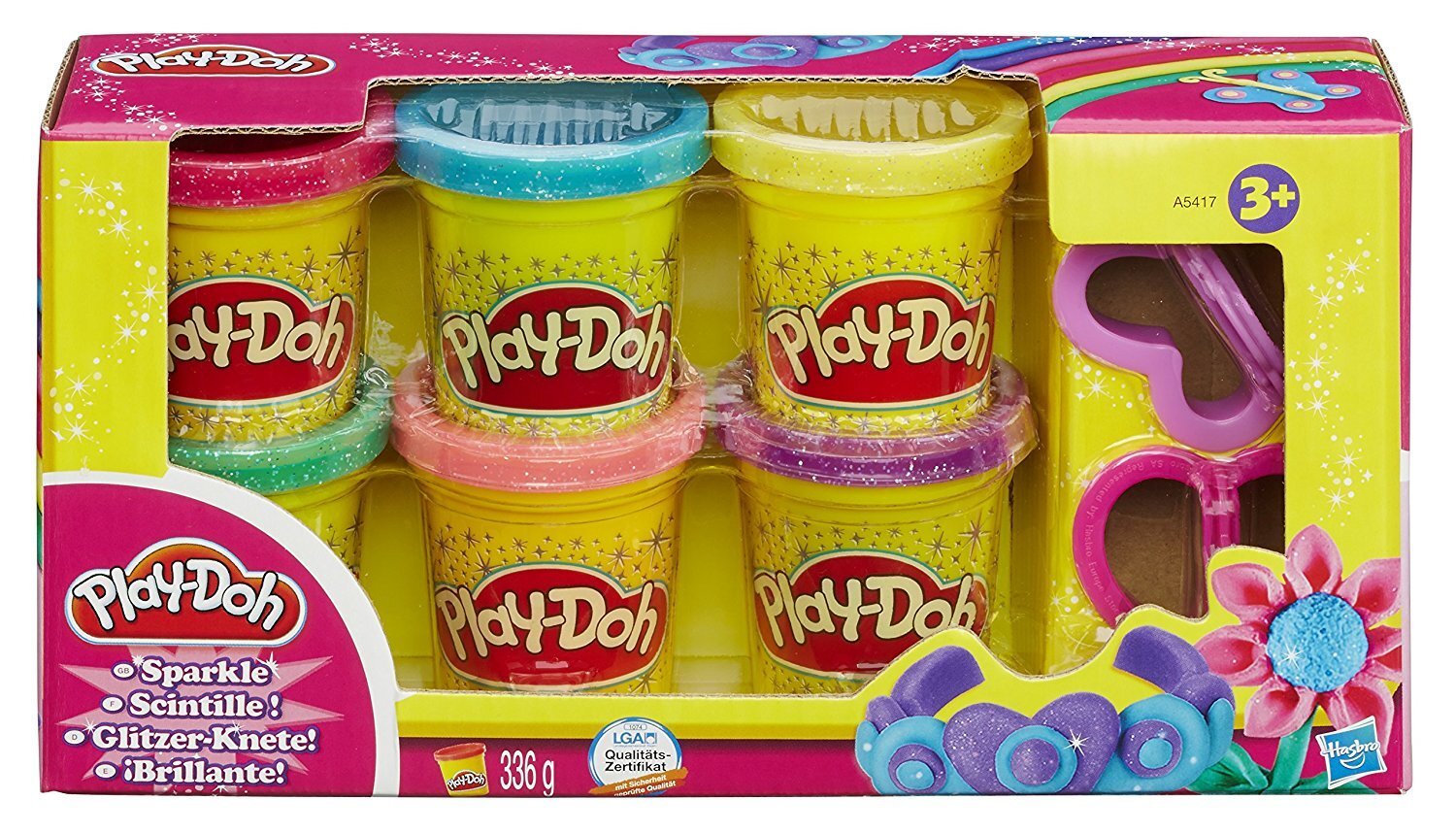 Žvilgantis plastilinas Play-Doh kaina ir informacija | Lavinamieji žaislai | pigu.lt