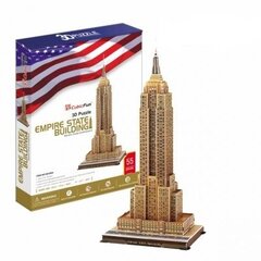 3D dėlionė CubicFun Empire State pastatas, 55 d. kaina ir informacija | Dėlionės (puzzle) | pigu.lt