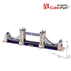 3D dėlionė, Tauerio tiltas CubicFun цена и информация | Пазлы | pigu.lt