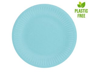 Одноразовые бумажные тарелки 18 см, 6 шт, красный (PW-TJC7) 6522 цена и информация | Праздничная одноразовая посуда | pigu.lt