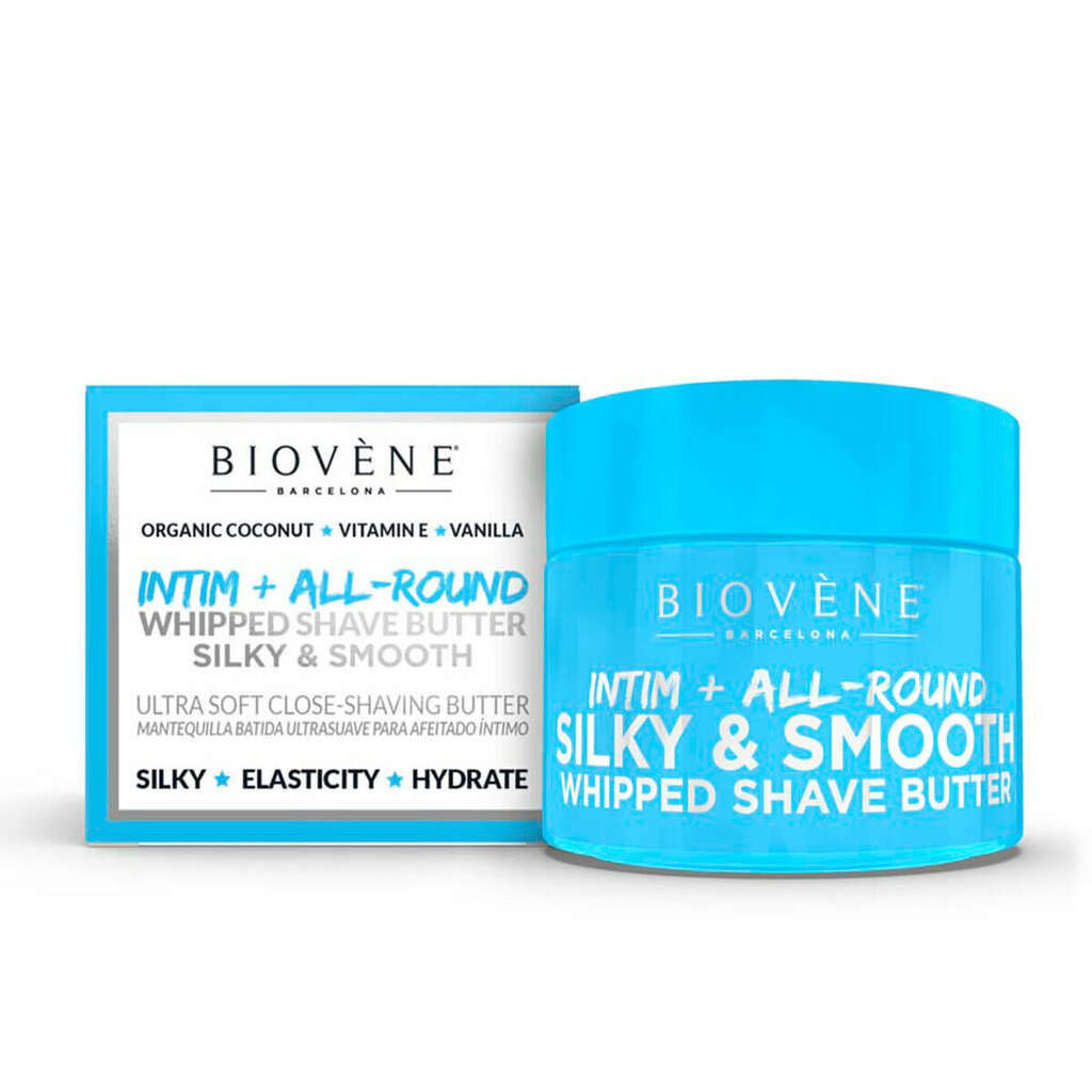 Skutimosi sviestas Biovene Silky y Smooth Whipped Shave Butter Intimate All-Round, 50ml цена и информация | Skutimosi priemonės ir kosmetika | pigu.lt