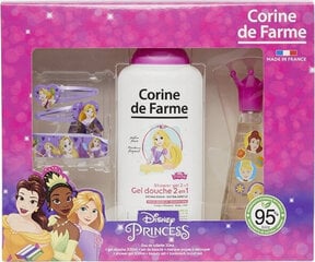 Rinkinys Corine De Farme Disney mergaitėms: tualetinis vanduo EDT, 30 ml + dušo želė, 300 ml + plaukų segtukai + apyrankė kaina ir informacija | Kvepalai vaikams | pigu.lt