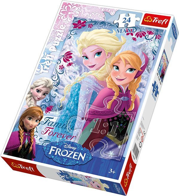 Dėlionė Puzzle Ledo šalis, Frozen, Trefl, 24 detalių kaina ir informacija | Dėlionės (puzzle) | pigu.lt