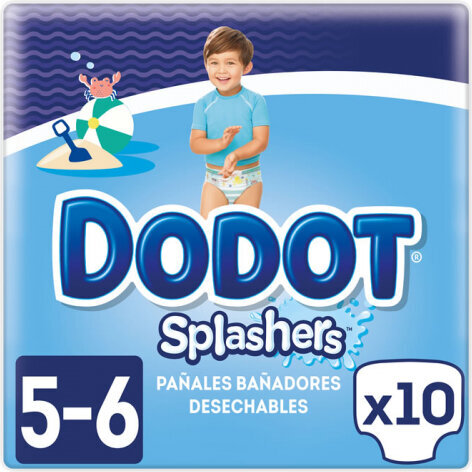 Dodot Splashers T-5 10vnt kaina ir informacija | Sauskelnės | pigu.lt