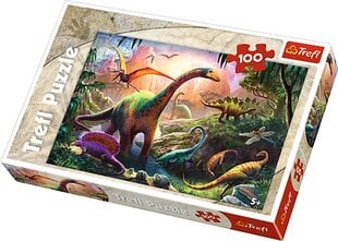 Dėlionė Puzzle "Dinozaurai" Trefl, 100 det. kaina ir informacija | Dėlionės (puzzle) | pigu.lt