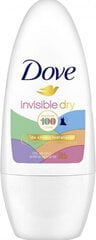 Rutulinis dezodorantas Dove Invisible Desodorant Roll On, 50ml цена и информация | Дезодоранты | pigu.lt