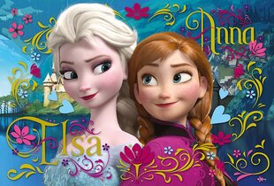 Пазл 100 Frozen, Anna & Elsa цена и информация | Пазлы | pigu.lt