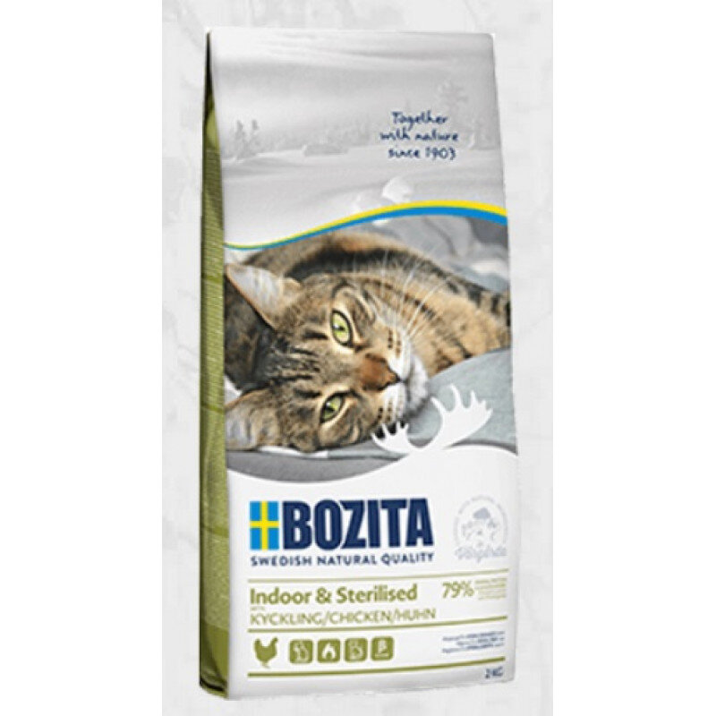 Bozita Indoor & Sterilized Chicken, 2kg - sausas maistas su vištiena sterilizuotoms katėms, Z 010060 kaina ir informacija | Sausas maistas katėms | pigu.lt