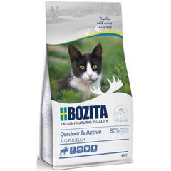 Сухой корм с ални Bozita Outdoor & Active Elk для активных и гуляющих кошек, Z 010174, 2 кг цена и информация | Сухой корм для кошек | pigu.lt