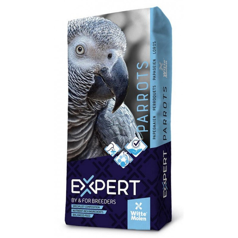 Witte Molen Expert Premium Parrots, 15kg - Aukščiausios kokybės maistas didelėms papūgoms, ypač kakadu ir amazonėms, Z 320032 kaina ir informacija | Lesalas paukščiams | pigu.lt