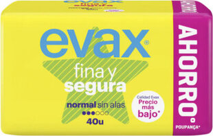 Įklotai Evax Fina & Segura, 40vnt. kaina ir informacija | Tamponai, higieniniai paketai, įklotai | pigu.lt