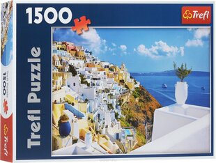 Dėlionė Trefl „Santorini" 1500 d. kaina ir informacija | Dėlionės (puzzle) | pigu.lt