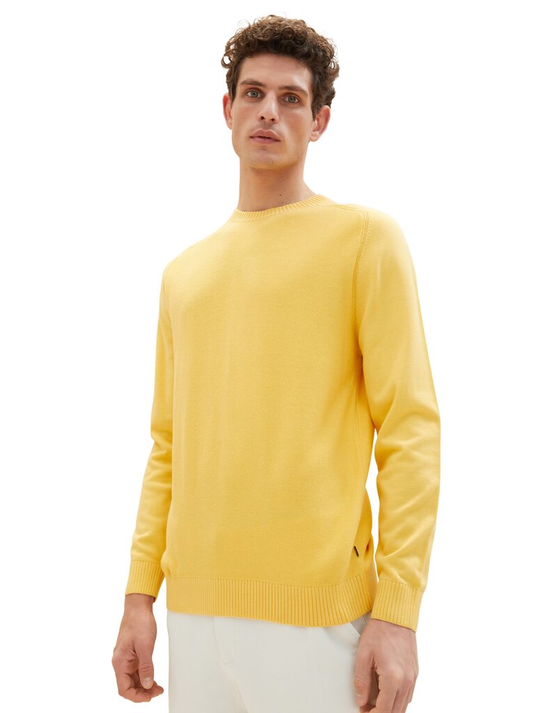 Tom Tailor vyriškas megztinis, geltonas kaina ir informacija | Megztiniai vyrams | pigu.lt