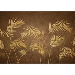 Фотообои - Современные золотые пальмовые листья 2 цена и информация | Фотообои | pigu.lt