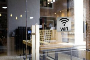 Klijuojama informacinė lentelė Wi-Fi, 15x15cm, 1 vnt kaina ir informacija | Kanceliarinės prekės | pigu.lt