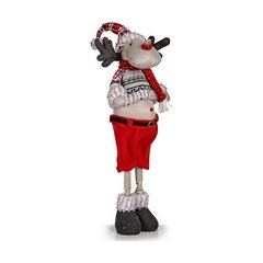Christmas reindeer Красный Серый Белый Кремовый (15 x 63 x 22 cm) цена и информация | Рождественское украшение CA1031, 10 см | pigu.lt