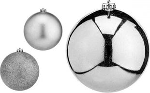 Ёлочные шарики Ø 12 cm 6 штук Серебристый Пластик цена и информация | Рождественское украшение CA1031, 10 см | pigu.lt