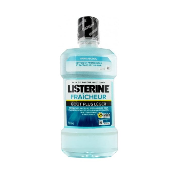 Burnos skalavimo skystis Listerine Freshness Light Flavor, 500ml kaina ir informacija | Dantų šepetėliai, pastos | pigu.lt