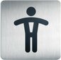 Klijuojama nuorodų lentelė WC vyrams, 15x15cm, 1vnt kaina ir informacija | Kanceliarinės prekės | pigu.lt