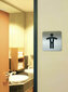 Klijuojama nuorodų lentelė WC vyrams, 15x15cm, 1vnt kaina ir informacija | Kanceliarinės prekės | pigu.lt