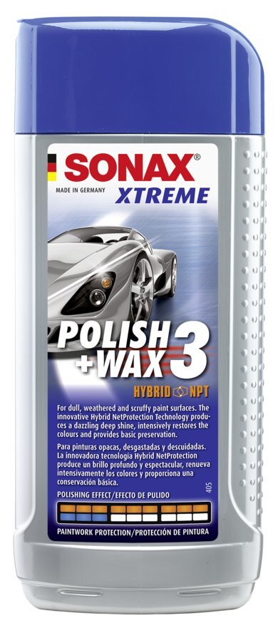 Poliruoklis su vašku Sonax "XTREME 3 Hybrid NPT" цена и информация | Autochemija | pigu.lt