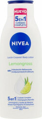 Kūno kremas Nivea Body Lotion Lemongrass, 400 ml kaina ir informacija | Kūno kremai, losjonai | pigu.lt