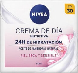 Maitinamasis dieninis kremas Nivea Nourishing Day Cream 24h Hydracion, 50 ml kaina ir informacija | Veido kremai | pigu.lt